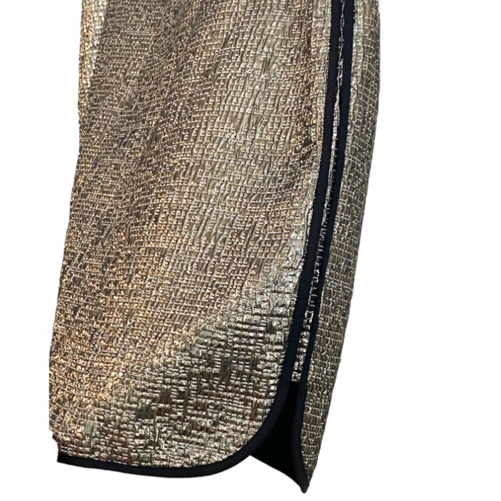 Metaphor metallic textured bronze mini skirt 12 - Picture 4 of 8